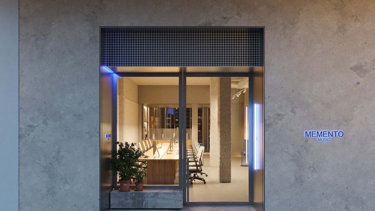 Visualisation of the entrance to Memento Coworking & Studios at Calle Isaac Peral 23, Valencia